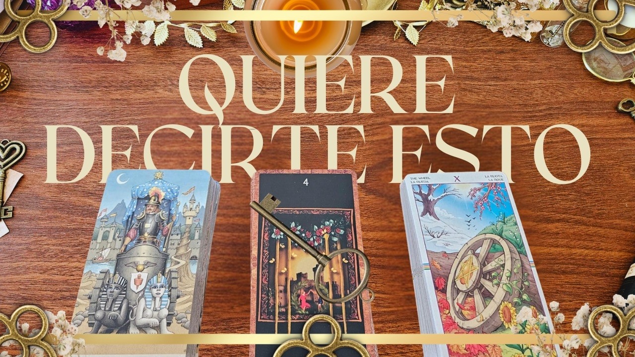 🔑♥️📜¿QUE TIENE QUE DECIRTE?📜♥️🔑 TAROT INTERACTIVO AMOR - YouTube