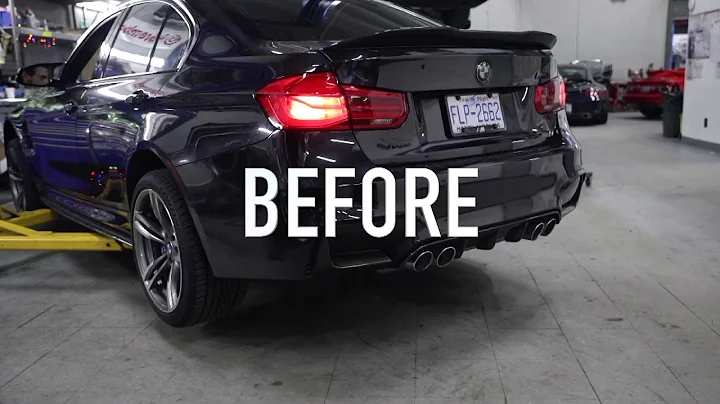 BMW F80 M3 exhaust upgrade with Dinan Muffler and Active Autowerke Mid-Pipe!