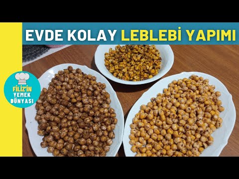 Evde Basit Leblebi Yapımı 👌 (Evde Leblebi Nasıl Yapılır - Çorum Leblebisi - Atıştırmalık Tarifler)