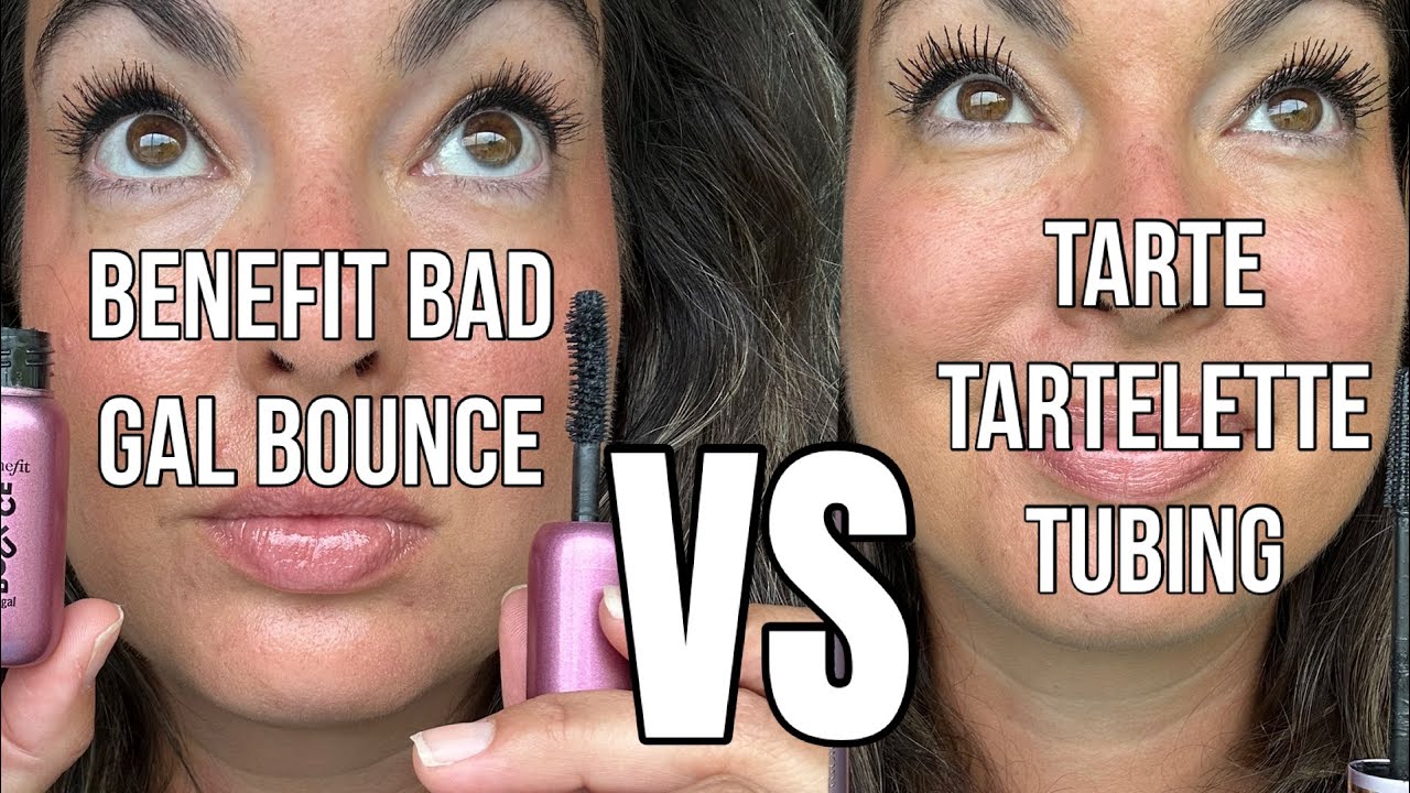 Сравнение туши Benefit BADgal BOUNCE и туши Tarte Tartelette Tubing Mascara | Честный тест на сто...