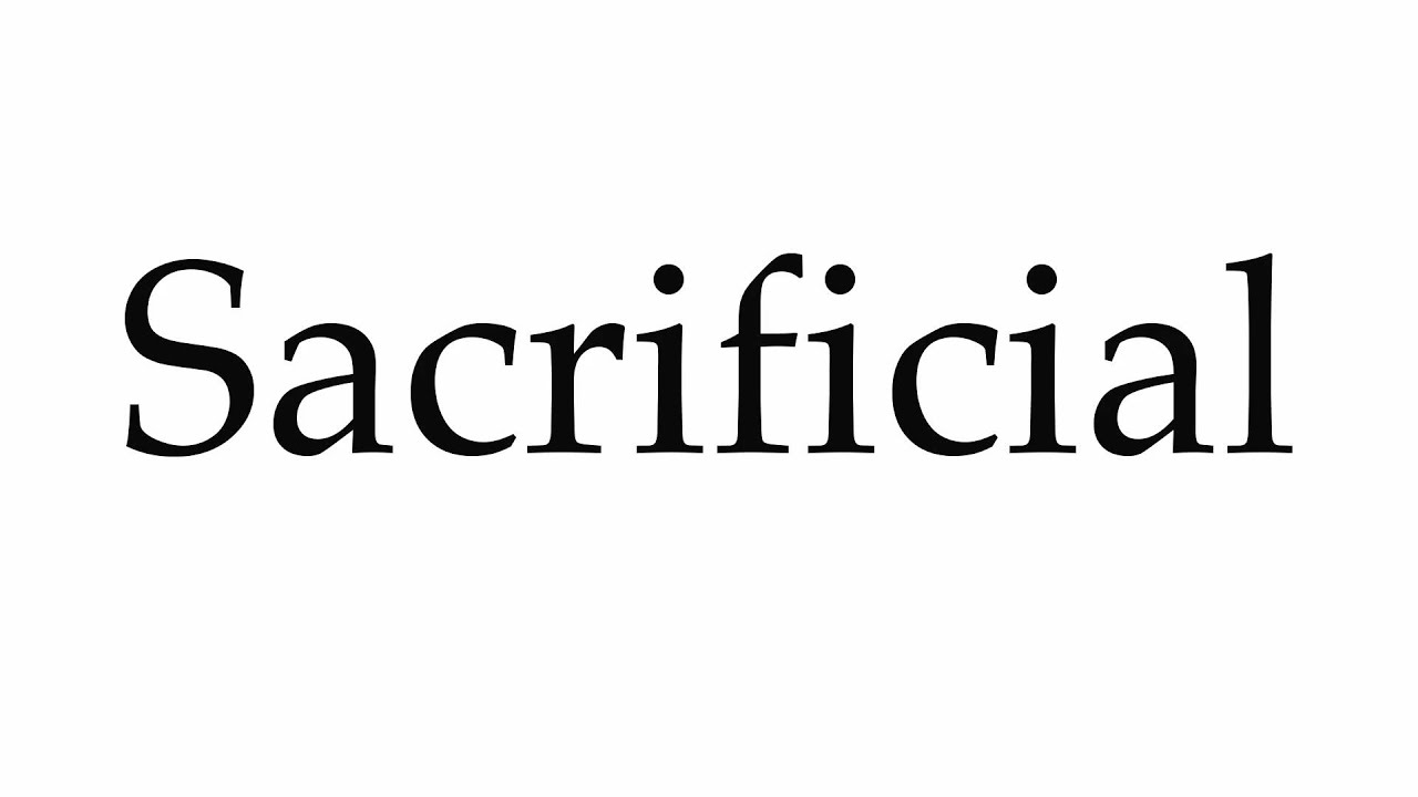 How to pronounce sacrifice in French