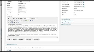 Quick Overview of Joomla Article Manager