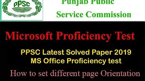 How to use different page orientations inside one document in MS Word