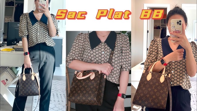 LOUIS VUITTON SAC PLAT PM- WHAT FITS FOR MAMA'S, TRAVEL, AND ALL THINGS IN  BETWEEN!! #wimb 