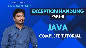 #39 Exception Handling (Part - 2) : Multiple Catch Block
