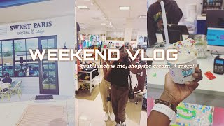 weekend vlog||grwm,grab a bite,shop,ice cream,friends + more!