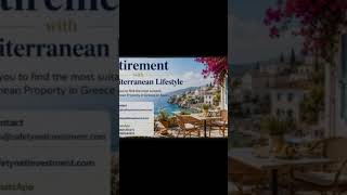 Retirement with Mediterranean Lifestyle in Greece &amp; Spain #retirement #Greece #Spain #Mediterranean