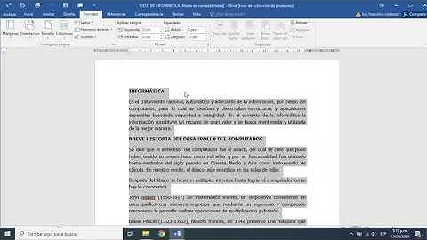 ORGANIZAR COLUMNAS EN UN TEXTO DE WORD