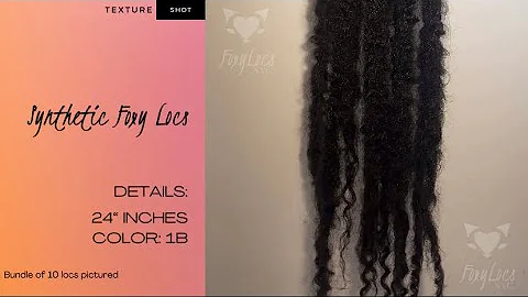 Texture Shot: Synthetic Faux Locs - Foxy Locs NYC