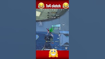 bgmi 1v4 clutch 😱 #amop