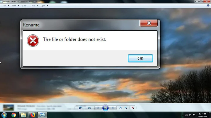 The file or folder does not exist (100% FIXED)