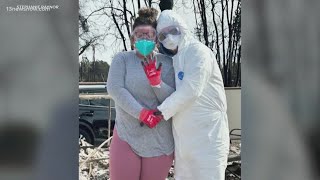California couple finds diamond ring through fire rubble