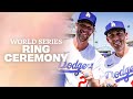 2020 World Series Ring Ceremony