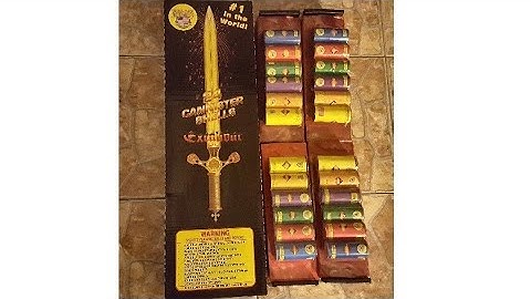 Six 2019 Excalibur 60g gram canister shell world class fireworks