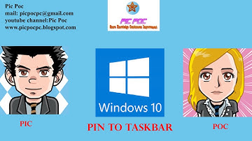 Pic Poc Windows 10 Pin/ Unpin Taskbar