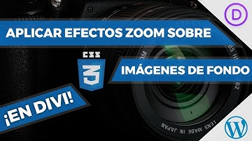 DIVI: Aplicar Efectos Zoom sobre Imágenes de Fondo + Cómo Crear Efectos Hover por Fases en Divi