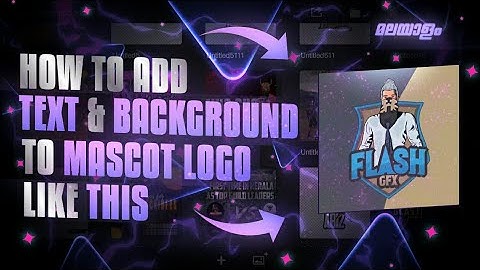 How to add text & background in mascot - Give your mascot logo a professional look ⚡