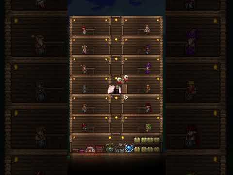 The BEST Terraria Housing Design for People who can't build #shorts #terraria #terrariatips