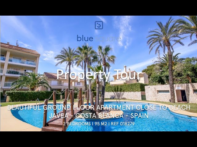 Beautiful ground floor apartment at 2 steps from the beach in Jávea I BLUE  SQUARE I REF 018279 - YouTube