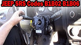 Jeep Patriot Airbag Warning Light OBD2 Codes B1B02 B1B06 Clockspring  removed, inspected & replaced. - YouTube