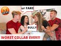 Bullying Other Youtubers To See How My Girlfriend Reacts *EPIC PRANK* | Andrea & Lewis