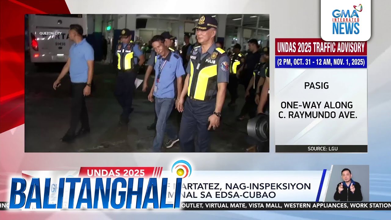 Acting PNP Chief Nartatez, nag-inspeksiyon sa ilang bus terminal sa EDSA-Cubao | Balitanghali