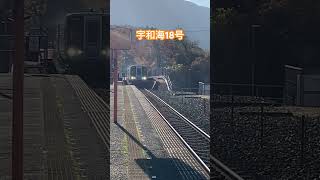 JR五十崎駅で特急宇和海を見ました　愛媛県内子町五十崎