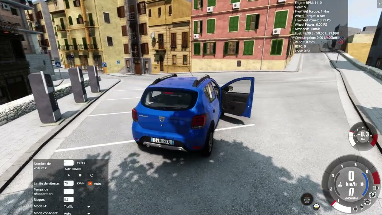Dacia sandero stepway 0.9 tce // BeamNG Drive // Italy