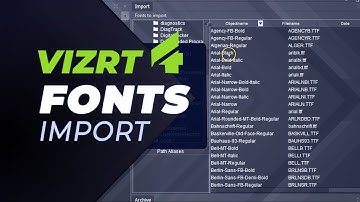 How To Import Fonts Into Vizrt 4