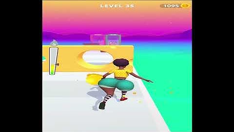 NOOB vs PRO vs HACKER in Twerk Race 3D 🍑 Gameplay Walkthrough All Levels 34.35