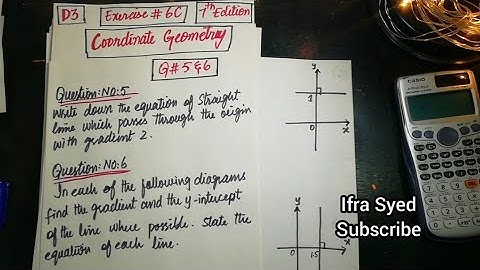 Mathematics Book 3 (D3) | 7th Edition | Exercise # 6 C |Q # 5 & 6 | Ifra Syed | in Urdu\Hindi