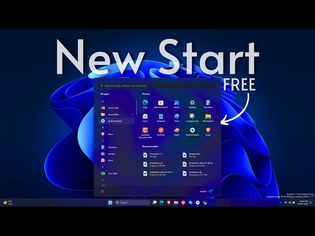 Windows 11 New Start Menu Styler🔥FREE! class=