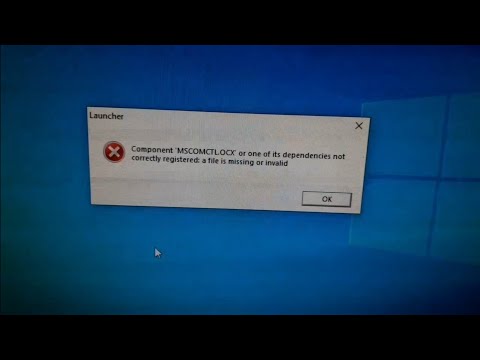 Counter Strike error | Launcher Component MSCOMCTL.OCX error