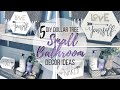 5 DIY DOLLAR TREE SMALL BATHROOM DECOR IDEAS