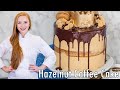 EPIC Hazelnut Coffee Cake with Caramel Buttercream & Chocolate Ganache!! Tatyana's Torte