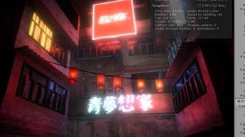 Kowloon Cyberpunk level. Unity 3d