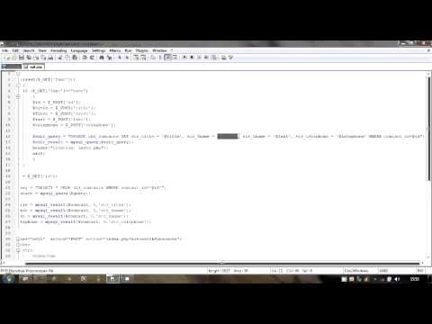 PHP and MySQL 10 - Editing Data (Part 2)