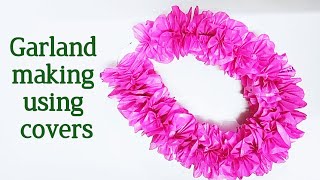 DIY Garland using shopping covers - Reuse idea with carry bags - Best out of waste - Carry bag Toran