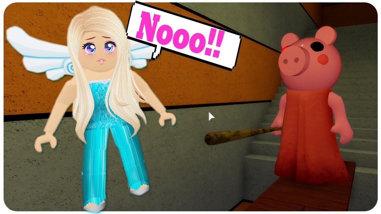 ELSA DE FROZEN ESCAPA DE LA CERDA ASESINA! ROBLOX PIGGY - YouTube