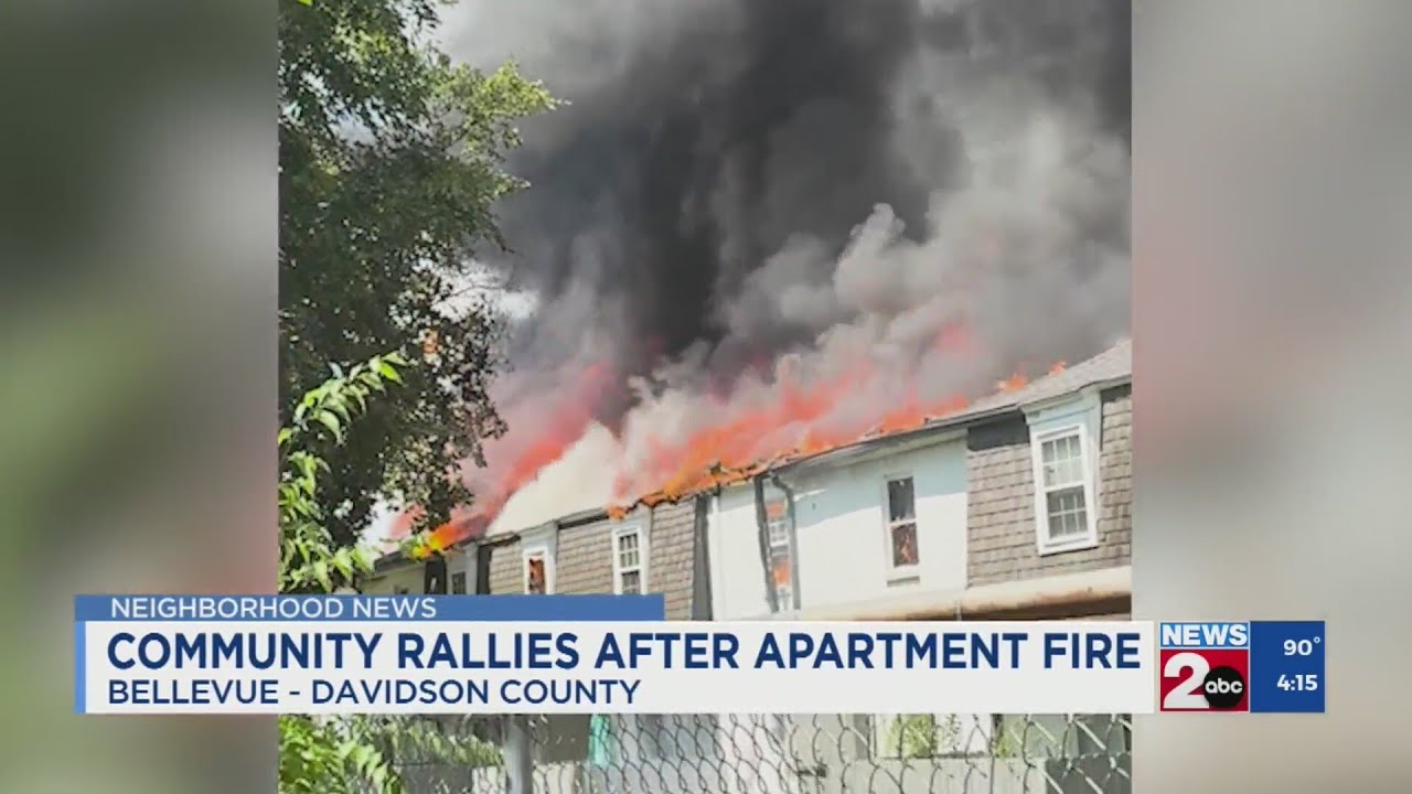 Community rallies after Bellevue apartment complex fire - YouTube