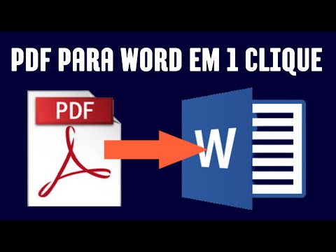 Vídeo: Qual é o melhor conversor gratuito de PDF para Word?