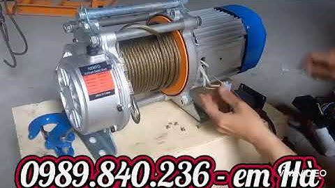 Máy tời đa năng tốc độ nhanh lắp điều khiển từ xa.Tời xây dựng siêu nhanh 30m/p.Tời mặt đất giá rẻ