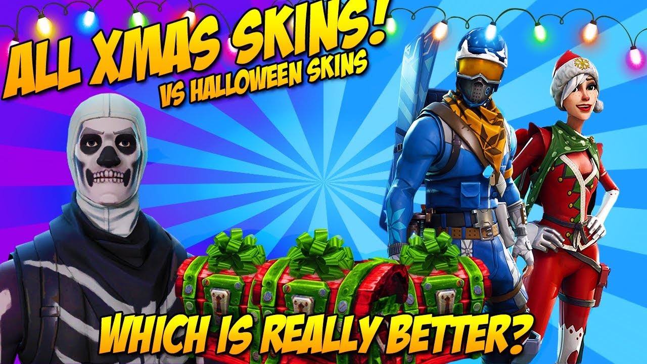 Fortnite Christmas Skins - Halloween VS Christmas Skins ...