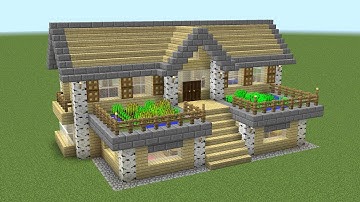 Minecraft - How to build a birch survival house