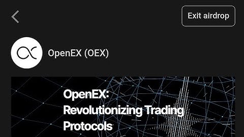 Satoshi CORE latest Updates| OpenEX Airdrop Launching on the Satoshi App