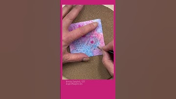 Fun Friday – Using color as a string on an Zentangle® tile #zentangle