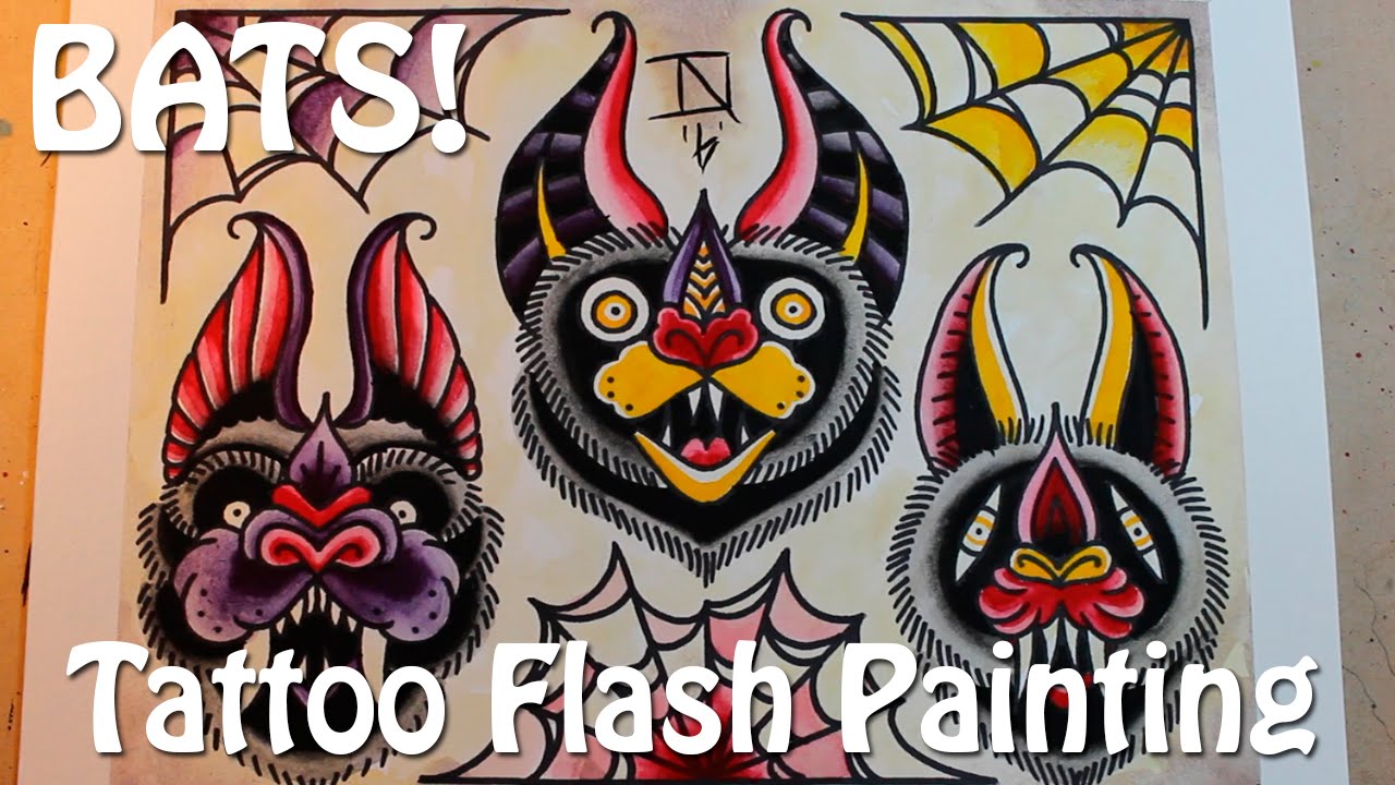 50 Traditional Bat Tattoo Designs For Men  Old School Ideas