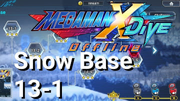 MegaMan X Dive Offline Snow Base 13-1(All Hidden Elements locations)