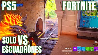 FORTNITE SOLO VS ESCUADRÓNES GAMEPLAY PS5 4K (CERO CONSTRUCCIÓN)