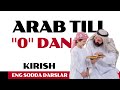 ARAB TILI DARSLARI "0" dan | Kirish